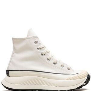 Converse Womens Cream High-Top Platform Sneakers